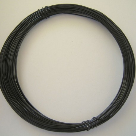 12 Gauge Black Aluminium Round Wire - 13m
