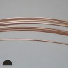 20 gauge Half Hard Half Round 14k Rose Gold Filled Wire - 3 Metres