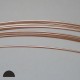 18 gauge Half Hard Half Round 14k Rose Gold Filled Wire - 3 Metres