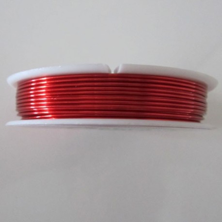 18 Gauge Round Red Coloured Copper Wire - 9 Metres