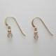 14/20K Gold Filled Ear Wire with Bead and Coil - 5 Pairs