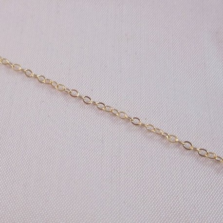 Flat Cable 1.6mm Gold Filled Chain - 1 Metre