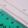 Flat Cable 1.6mm Gold Filled Chain - Compare yellow and Rose Chain