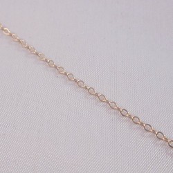 Flat Cable 1.6mm Rose Gold Filled Chain - 50cm