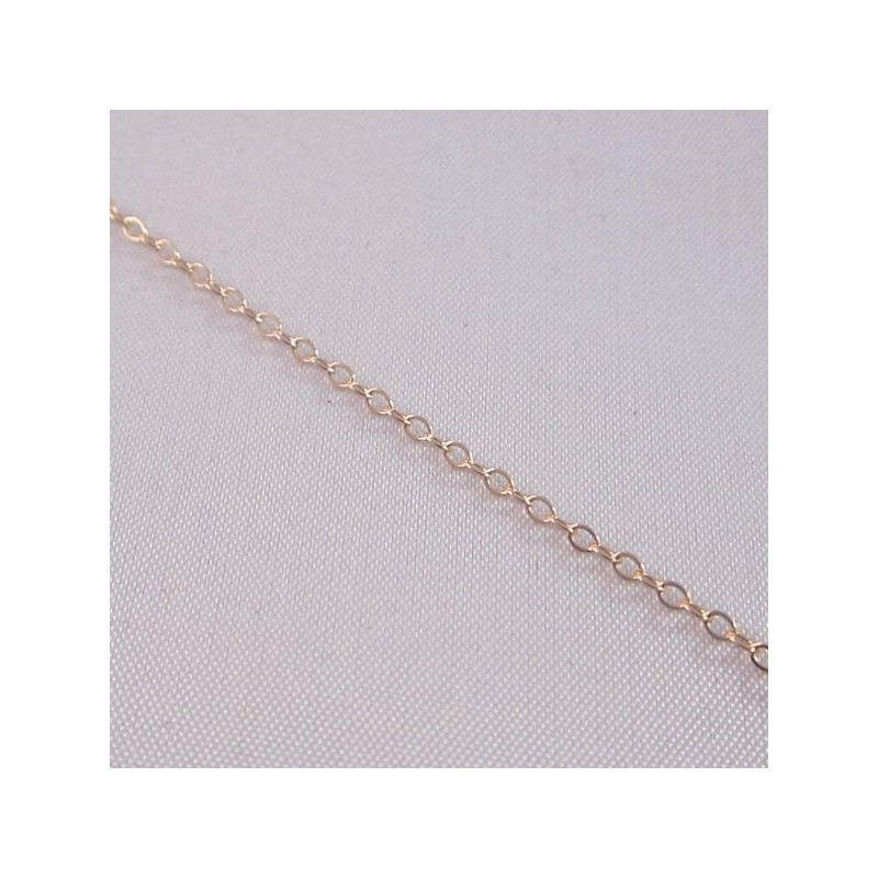 Flat Cable 1.6mm Rose Gold Filled Chain - 50cm - Inspire With Wire