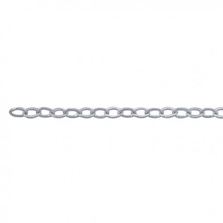 Flat Cable 1.5mm Sterling Silver Chain - 50cm