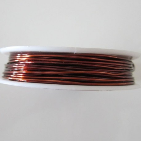 22 Gauge Round Brown Coloured Copper Wire - 13 Metres