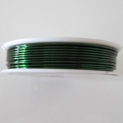 22 Gauge Round Green Coloured Copper Wire - 13 Metres