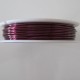 24 Gauge Round Magenta Coloured Copper Wire - 18 Metres