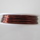 24 Gauge Round Brown Coloured Copper Wire - 18 Metres