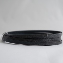Black Anodised Flat Textured Aluminium Wire 5mm X 1mm - 5m