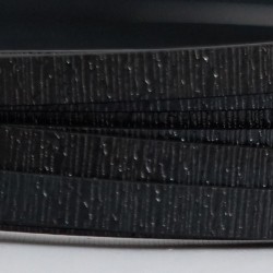 Black Anodised Flat Textured Aluminium Wire 5mm X 1mm - 5m Zoom
