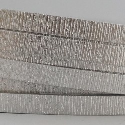 Silver Anodised Flat Textured Aluminium Wire 5mm X 1mm - 5m Zoom