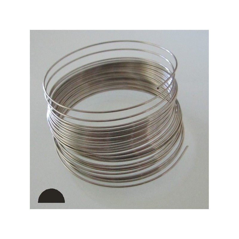 20 Gauge Stainless Steel Dead Soft Half Round Wire 9 Metres Inspire With Wire