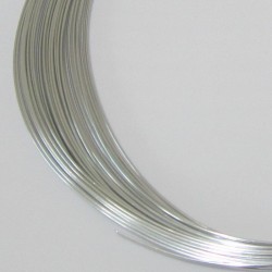 18 Gauge Silver Aluminium Round Wire - 13m Zoom