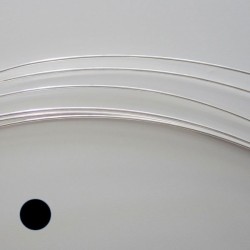 26 Gauge Round Half Hard 10% Sterling Silver-Filled Wire - 10 Metres