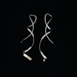 5cm Smooth Flat Ribbon Gold Filled Earring