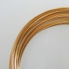 14 Gauge Gold Anodised Aluminium Round Wire - 13m