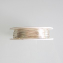 22 Gauge Round Silver Plated Copper Wire - 13 Metres