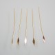 Spear Head Pin 50mm Gold Plated Brass 22ga - Pack of 100