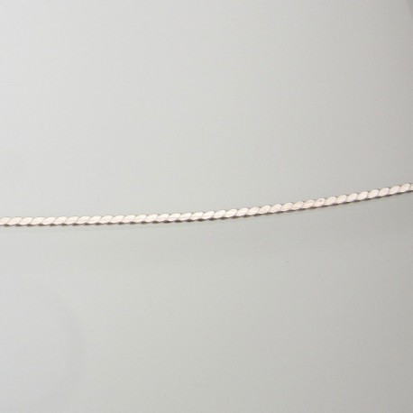 12 Gauge Flattened Twist Sterling Silver Wire - 25 cm