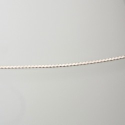 12 Gauge Flattened Twist Sterling Silver Wire - 50 cm 