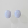 Blue Lace Agate Oval Cabochon - 10x8mm Sold Individually