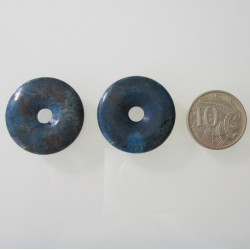 Blue Sky Jasper Donut - 30mm Sold Individually Size Comparison