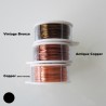 ParaWire 22 Gauge Round Antique Copper Wire with Anti Tarnish Coating - 13 Metres Compare
