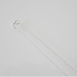 Finished Cable 1.2mm Sterling Silver Necklace - 50cm