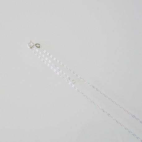 Finished Flat Cable 1.3mm Sterling Silver Necklace - 45-50cm