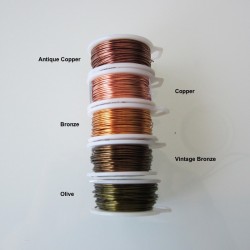 ParaWire 26ga Round Olive Copper Wire with Anti Tarnish Coating - 27 Metres Compare