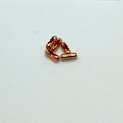 5 Natural Copper Connector Link for 2.4mm Bead Chain