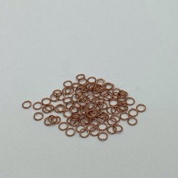 100 Natural Copper Jump Rings 4.5mm ID