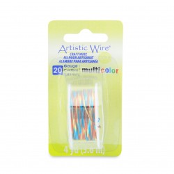 Artistic Wire 20ga Round Multi Coloured Copper Wire Blue Red and Gold - 3.6 Metres