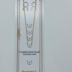 Finished Flat Cable 1.2mm 14K Gold Filled Necklace - 45cm