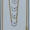 Finished Triple Rope 1mm 14K Gold Filled Necklace - 45cm Zoom