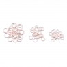 Mixed Pack of Rose Gold Colour Findings - Pack of 112 - Jump rings