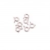 Mixed Pack of Rose Gold Colour Findings - Pack of 112 - Spring clasp
