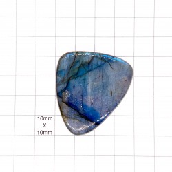 Very Large Blue Labradorite Cabochon - 45x42x7mm Sold Individually