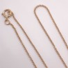 Finished Oval Cable 1.1mm 14K Rose Gold Filled Necklace - 50cm Zoom