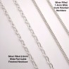 Finished 1.4mm Curb Sterling Silver Filled Necklace - 50cm Compare Chains