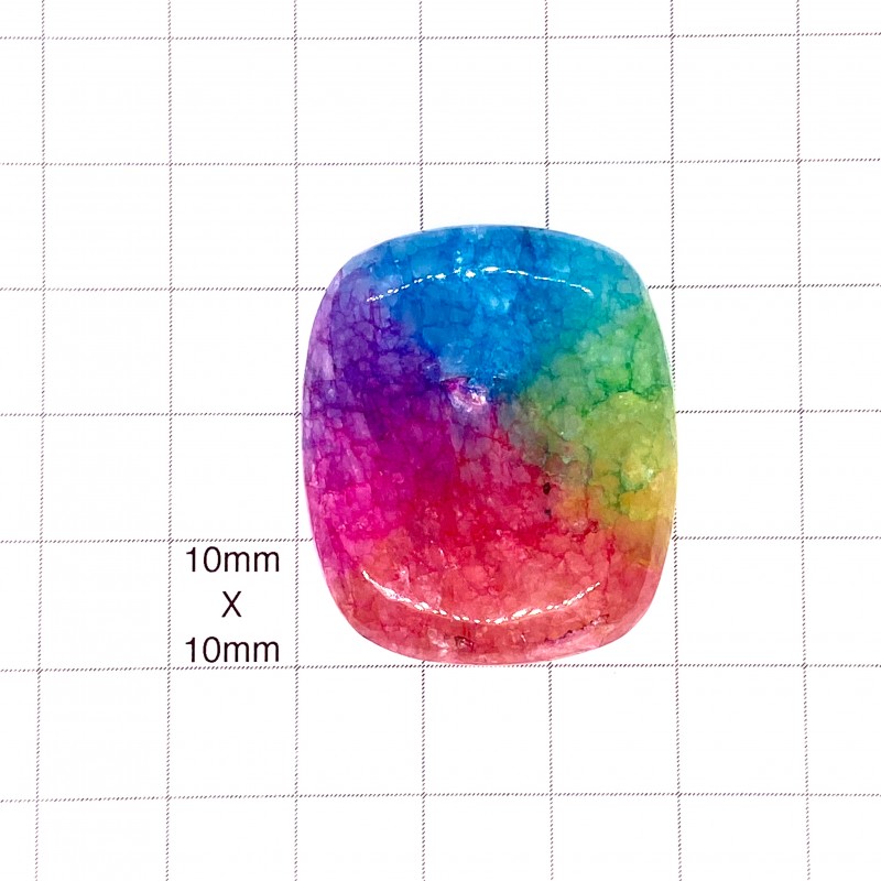 Rainbow Quartz Cabochon - 35x30x8mm Sold Individually