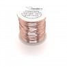 ParaWire 21ga Square Rose Gold Silver Plated Copper Wire - 76 Metres