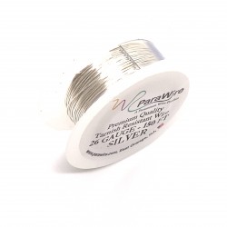ParaWire 26ga Round Silver Plated Copper Wire - 46 Metres