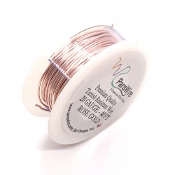 ParaWire 20ga Round Rose Gold Silver Plated Copper Wire - 12 Metres