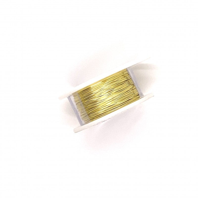 ParaWire 24ga Round Champagne Silver Plated Copper Wire - 9 Metres