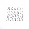 Acrylic Ear Wire Black - 10 Pairs