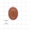 Red Goldstone Oval Cabochon - 29x22x9mm Sold Individually