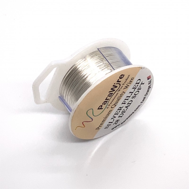 28ga Round Dead Soft 10% Silver-Filled Wire - 19 Metres